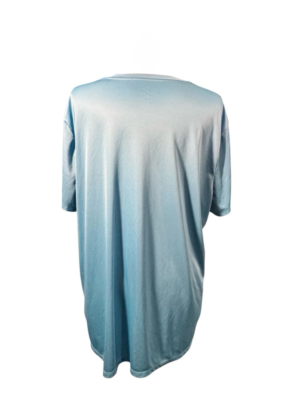 2 Pack Just My Size Active V-Neck Tops in Turquoise and Purple - Picture 3 of 9